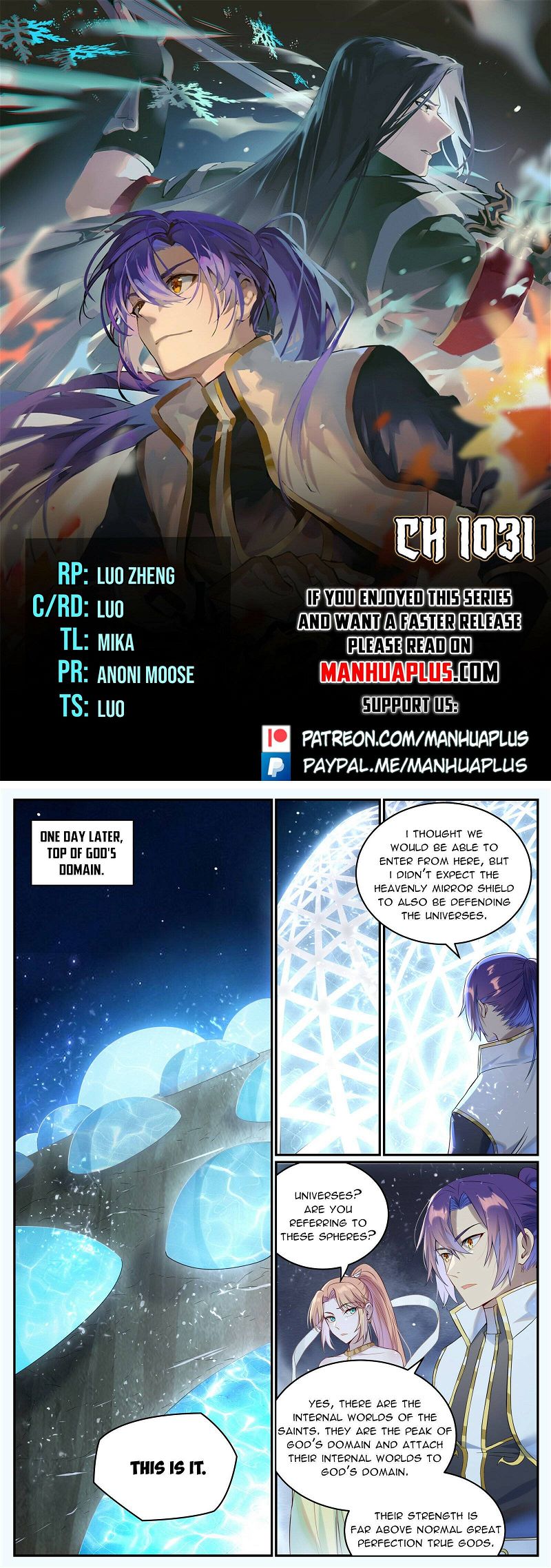 Apotheosis – Ascension to Godhood Chapter 1031 page 1 - MangaWeebs.in